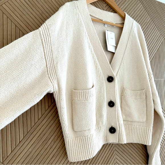 NEW!! ALC Cream Vincent Cardigan Sweater, L - Picture 12 of 17